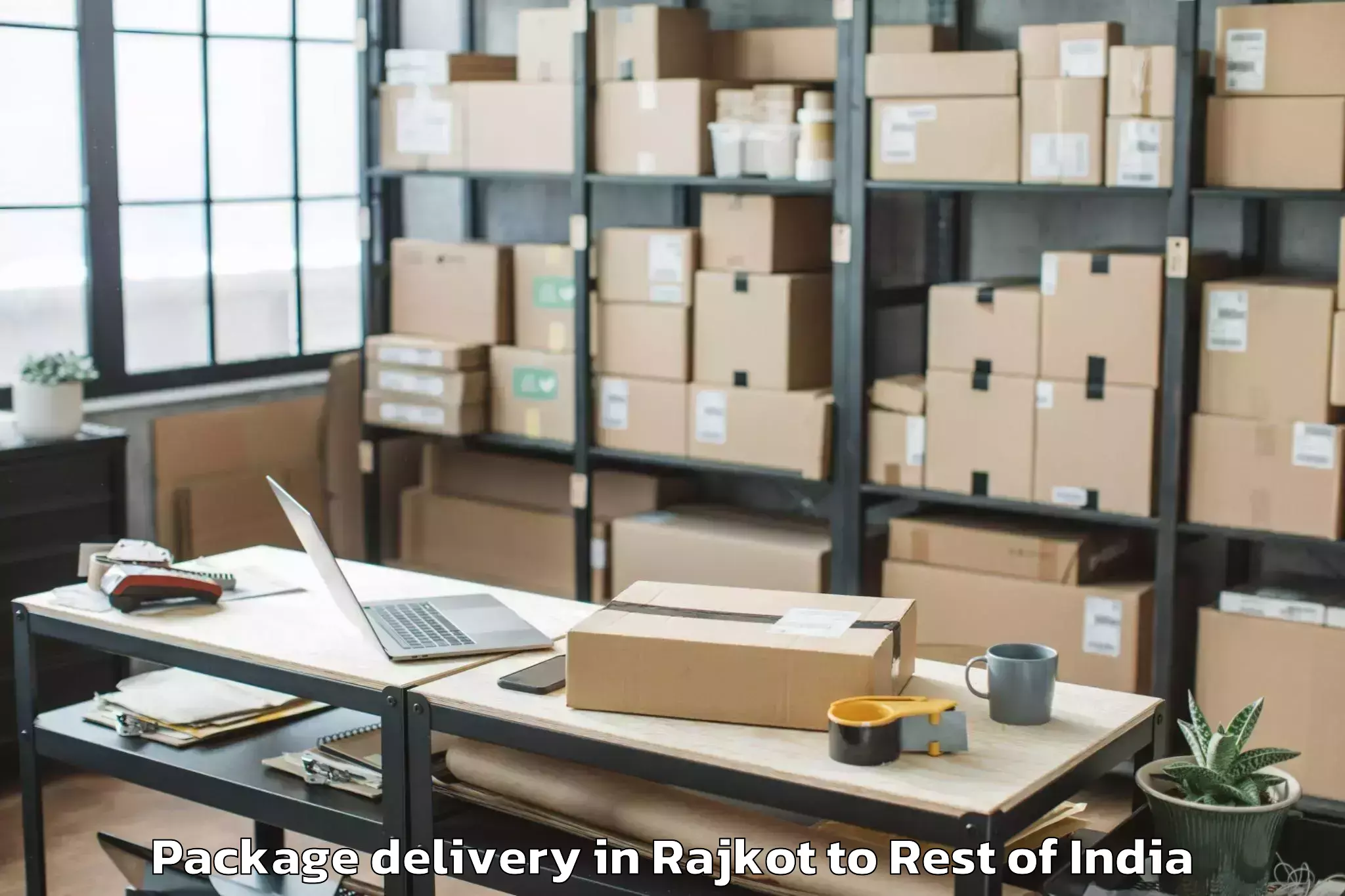 Leading Rajkot to Jammu Package Delivery Provider